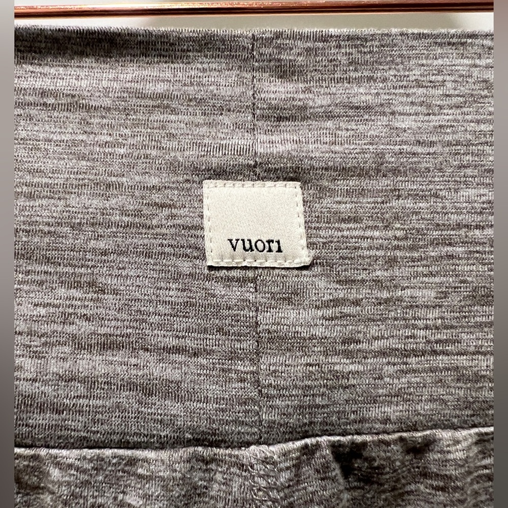 Vuori Lux At Ease Harem Style Pants Clay Heather Gray Medium View 5